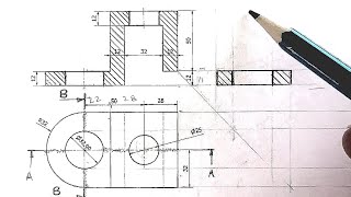 How to do Sectioning Drawing Easily [upl. by Eirallam]