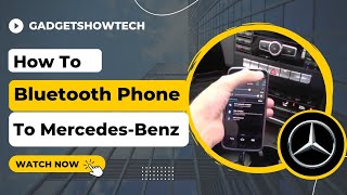 MercedesBenz How to Bluetooth Connect Smartphone Via Pairing setup C E GLK amp Sclass [upl. by Judus]