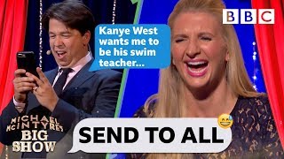 Send To All with Rebecca Adlington  Michael McIntyres Big Show Series 2 Episode 4  BBC [upl. by Assiroc]