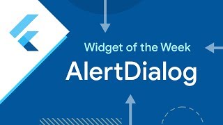 AlertDialog Flutter Widget of the Week [upl. by Ola]