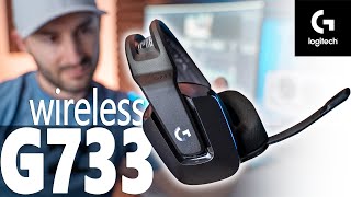 Logitech G733 Lightspeed Wireless Gaming Headset Review and Mic Test [upl. by Epps]