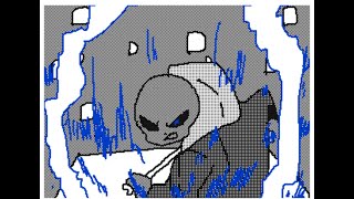 【undertale】sans fight flipnote animation 「The REAL battleReversal」 [upl. by Herzel938]