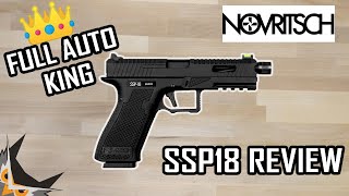 BEST FULL AUTO AIRSOFT PISTOL  NOVRITSCH SSP18 [upl. by Knowles191]