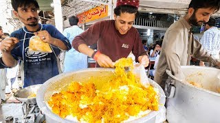 Street Food in Karachi  GOLDEN Chicken Biryani  HALEEM  Pakistani Street Food Tour of Karachi [upl. by Ludmilla]