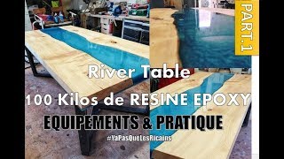 PART13 COMMENT FAIRE RIVER TABLE TOUT SAVOIR sur la RESINE EPOXY  RIVER TABLE RESIN 100 KILOS [upl. by Oramug]