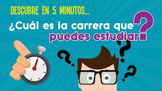 ¿QUÉ CARRERA ESTUDIAR  TEST DE INTERESES VOCACIONALES [upl. by Patnode309]