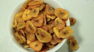 How to make Thin amp Crispy Banana Chips [upl. by Aivato194]