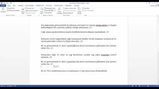 MWord Otomatik Kaynakça oluşturma Detaylı AnlatımTez [upl. by Atile]