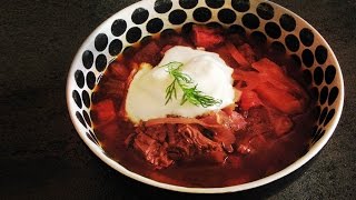 BORSCHT  Full Classic Russian Restaurant Recipe [upl. by Ilyse]