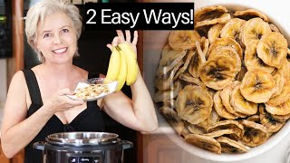 Dehydrated Banana Chips  2 Easy Ways [upl. by Culliton405]