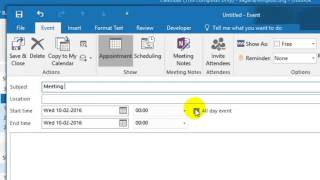 How to send a meeting request in Outlook [upl. by Edals]