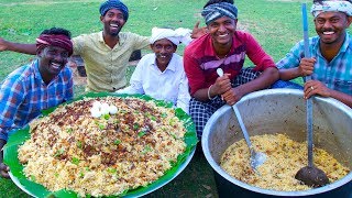 BIRYANI  TRADITIONAL PRAWNS BIRYANI  Hyderabadi Style Dum Biryani Recipe Cooking In Village [upl. by Burr]