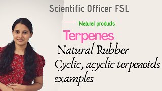 Terpenes classification  natural rubber  synthetic rubber  scientificofficer chemistry psc [upl. by Lancaster226]