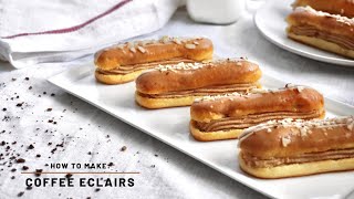 Coffee Eclairs Recipe [upl. by Lieno]