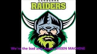 Canberra Raiders theme song Lyrics NRL SingALong [upl. by Leasia58]