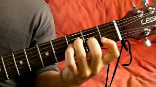 C G Am F Guitar Chord Progression Demonstration [upl. by Ahsatak]