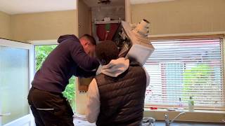 Apprentice Plumber Training  Boiler Installation  Baxi 800 [upl. by Oiled252]