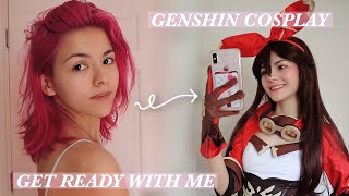 get ready with me amber cosplay genshin impact [upl. by Wright917]