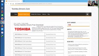 ToshibadriverHowTo Download updated drivers and software for your Toshiba LaptopPC 2021 [upl. by Sedicla]