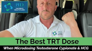 The Best TRT Dose  When Microdosing Testosterone Cypionate amp HCG [upl. by Ahseekan]