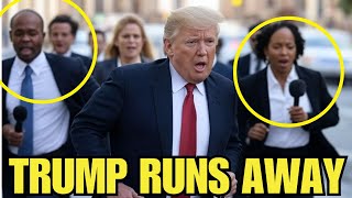 Trump RUNS from REPORTERS ONE DAY After Zelensky DISASTER MEETING [upl. by Ahtenak553]