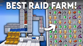 Minecraft BEST EASY RAID FARM 121  NEW UPDATE  4500 PHR [upl. by Kilah262]