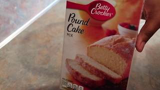 How to make pound cake ft Betty Crocker mix [upl. by Aynodal650]