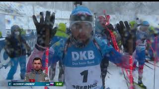 Oberhof Mens Pursuit  202122 Biathlon World Cup [upl. by Xuagram]