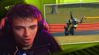 Lando Norris Reacts to the BEST SAVES in Motorsport [upl. by Doty]