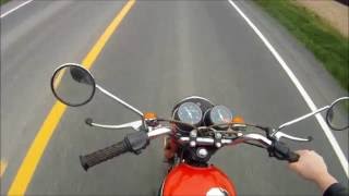 Honda CB175 1972  Start amp Ride 2016 [upl. by Aelaza]