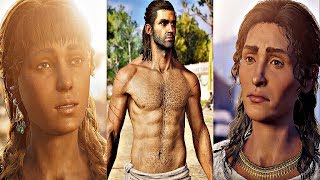 Assassins Creed Odyssey  All Romance Scenes All Alexios Romances [upl. by Nugesulo538]