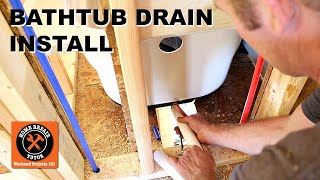 Bathtub Drain Kit Installation StepbyStep [upl. by Annawyt]