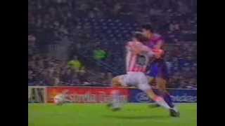 Hagi amp Popescu rare goals for Barcelona [upl. by Eelirem]