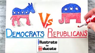 Democrats Vs Republicans  What is the difference between Democrats and Republicans [upl. by Aleuname]