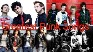 Top 25 Greatest Punk Songs Of All Time [upl. by Gnivri]