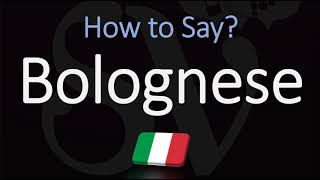 How to Pronounce Bolognese Sauce CORRECTLY English Italian Pronunciation [upl. by Ariem]