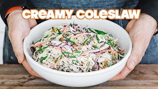 The Best Creamy Coleslaw Recipe [upl. by Ramu930]