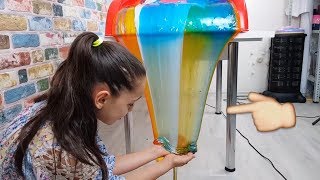 Slime Şelalesi Colorful Slime Waterfall to Excellent Fun Kid Video [upl. by Goldwin806]