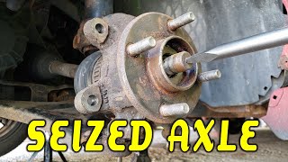 Remove Seized or Stuck CV Axle From Hub [upl. by Noevart907]