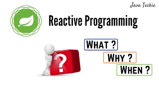 Spring Boot  Introduction to Reactive Programming  JavaTechie [upl. by Humo14]