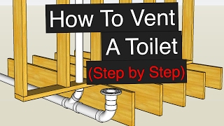 How To Vent amp Plumb A Toilet Step by Step [upl. by Aniger985]