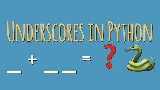 Whats the meaning of underscores  amp  in Python variable names [upl. by Tenenbaum]