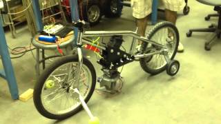 Gyroscopic Stabilization of a Robotic Bicycle [upl. by Aneen]