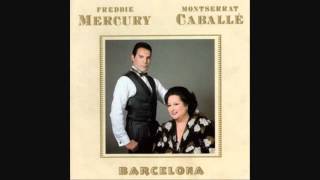 Freddie Mercury and Montserrat Caballe  Barcelona  Barcelona  LYRICS 1988 HQ [upl. by Rapsac87]