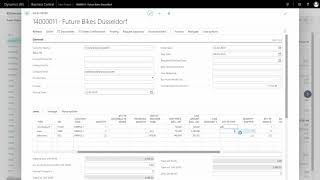 Invoicing from a Sales Order  Microsoft Dynamics 365 Business Central [upl. by Charlean]