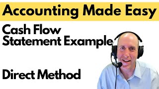 FA 46  Statement of Cash Flows Example  Direct Method [upl. by Anyrak817]