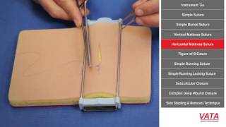 SIM SUTURE  7 Running Subcuticular Suture [upl. by Chandler]