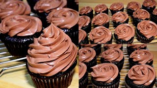 CHOCOLATE WHIPPED CREAM FROSTING • CUPCAKES amp CAKE FROSTING [upl. by Stoll737]