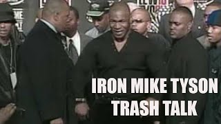 Mike Tyson intimidating trash talk [upl. by Cyril]