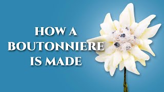 How To Make A Boutonniere Lapel Pin Flower  Fort Belvedere [upl. by Kurys]